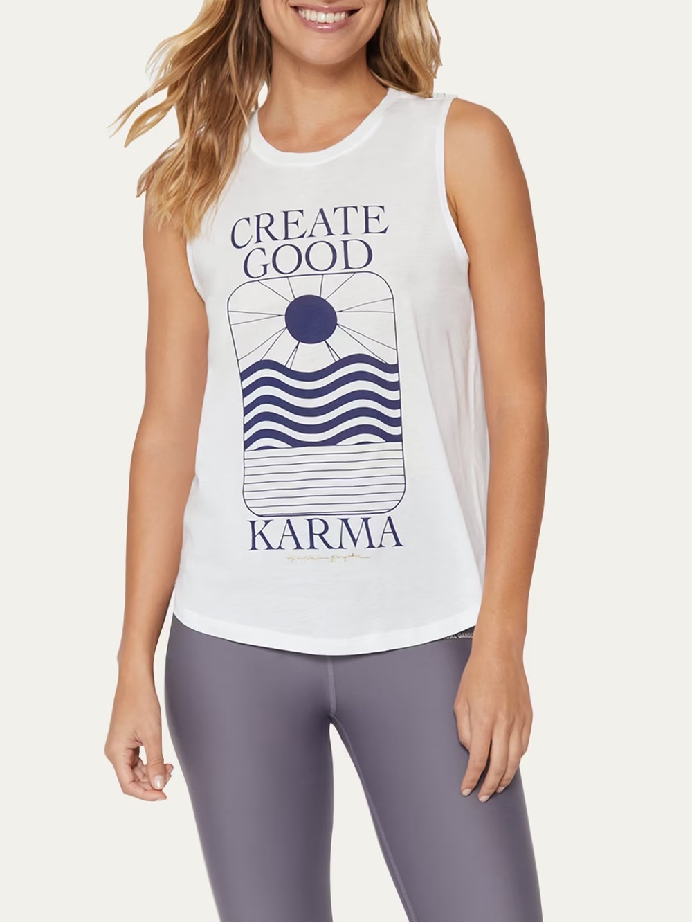 Spiritual Gangster Good Karma Muscle Tank Top NWT NEW